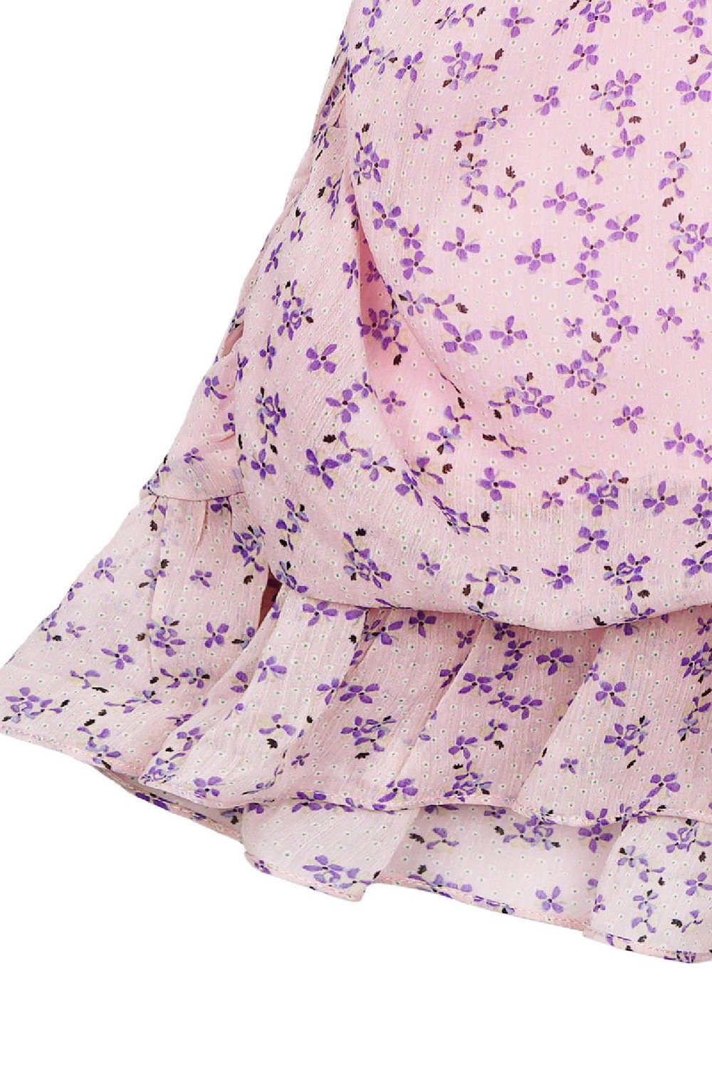 Schattige bloemenjurk roze S h5Afbeelding7